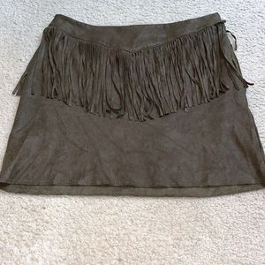 Suede Skirt
